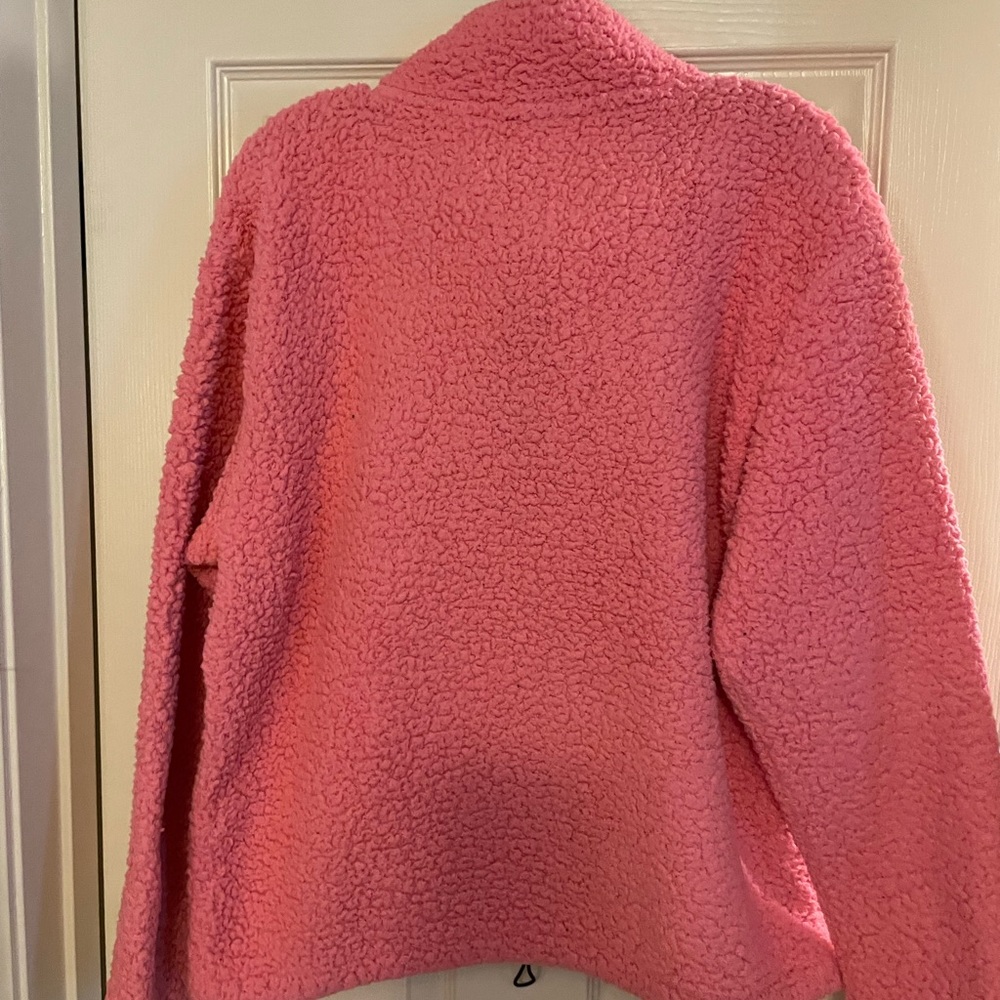 Victoria’s Secret PINK Fleece Pullover Bubble Gum Pink Size Large - Picture 5 of 5